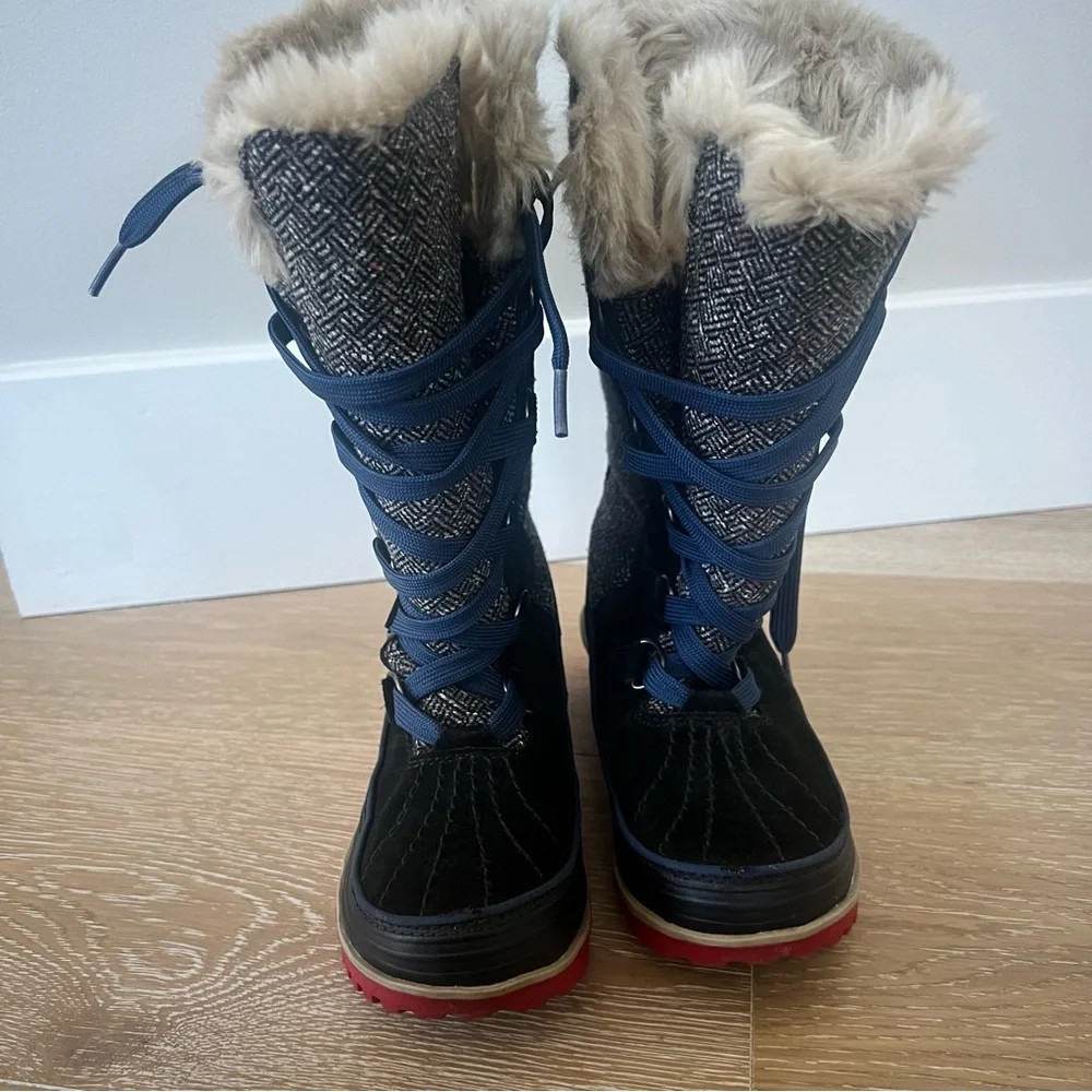 Sorel Tivoli II High Herringbone Boots Women's LL5180 010 Size 5 Waterproof